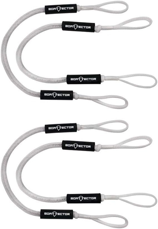 Bungee Dock Line Value 4-Pack - 5' Available in White or Black