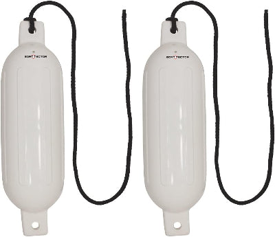 White 2 Pack - BoatTector Fenders (Boat Bumpers)