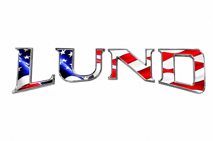 Limited Edition Lund Boats American Flag Raised Decal Set