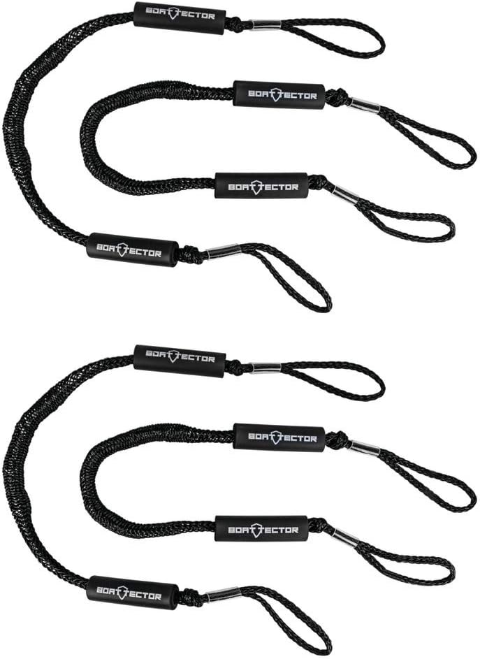 Bungee Dock Line Value 4-Pack - 5' Available in White or Black