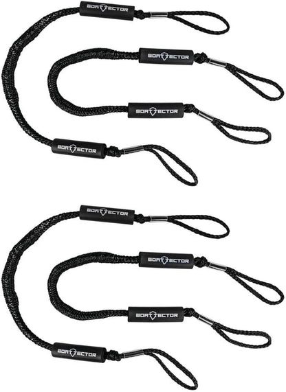 Bungee Dock Line Value 4-Pack - 5' Available in White or Black