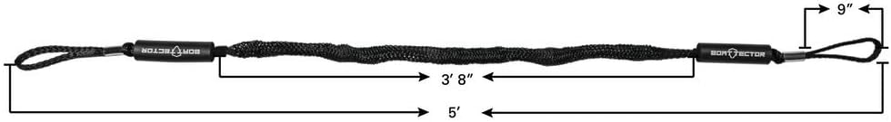 Bungee Dock Line Value 4-Pack - 5' Available in White or Black