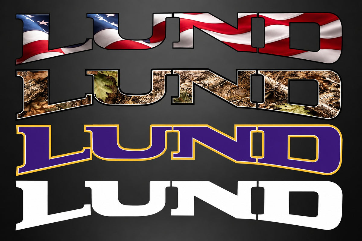 Lund Boats Decals - 10"x 2"