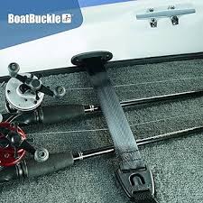 Boat Buckle Retractable Fishing Rod Tie-Down Strap - 2" x 24" - Deck/Gunwale Mount